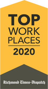 2020 Richmond Times Best Work place award