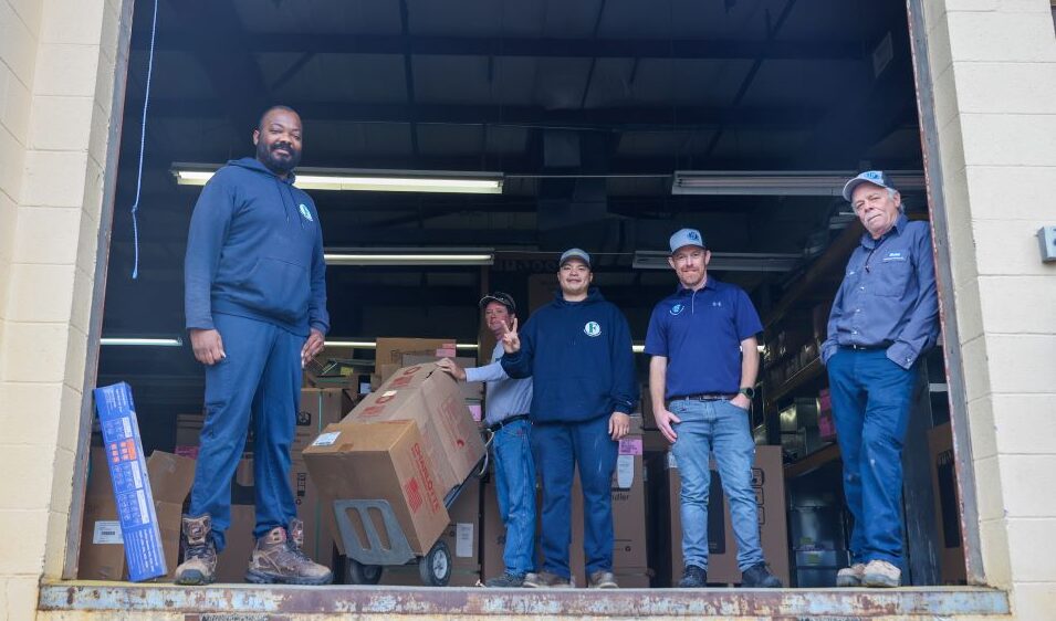 Employees on Loading Dock